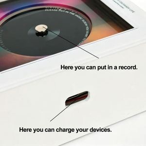 Imán Giratorio Acrílico Personalizado con NFC para Refrigerador, Luz Nocturna con Reproducción de Música y Diseño de Disco de Vinilo - Uso Promocional, Diseño Creativo - Product Image 6