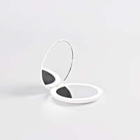 Miroir de maquillage de voyage avec lumières LED grossissant 1x/10x miroir Compact Portable Rechargeable miroir pliant éclairé à 2 côtés
