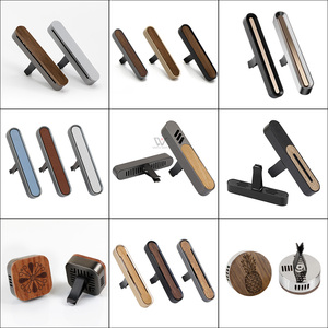 2025 Новое поступление, Роскошный Металлический однотонный диффузор для автомобиля, ароматизатор, ароматизатор, деревянный автомобильный диффузор, освежитель воздуха, зажим - Product Image 6