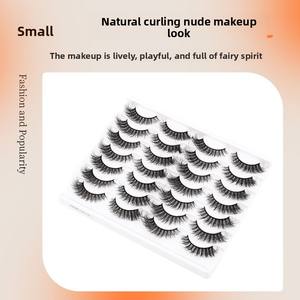 14 paires de <span class=keywords><strong>faux</strong></span> <span class=keywords><strong>cils</strong></span> en vison synthétique, style européen et américain, grand volume, épais, bouclés, désordonnés, série SK, vente en gros - Product Image 4