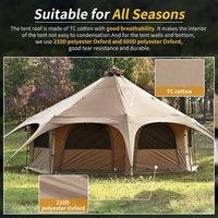 Yurt mongol MC TOMOUNT quatre saisons en toile 16,4 pi * hauteur 9,2 pi avec cheminée 2000-3000 mm, imperméable, couleur et logo personnalisables, pour glamping