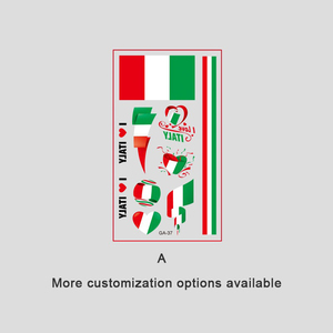 Tatuaje Temporal Personalizado con la Bandera Nacional, Diseño de tu País - Product Image 6