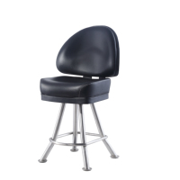 Chaise de casino pivotante réglable en cuir PU, tabouret de bar ergonomique moderne, tables de poker, salles de jeux, cuisine