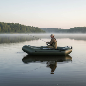 2인용, 풍선 보트, 전기 모터 마운트, 낚시용 소형 보트 - Product Image 4