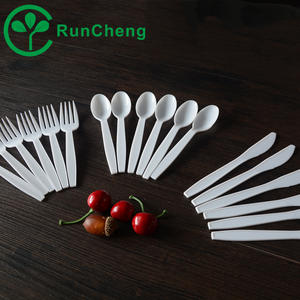 ช้อนส้อมมีดพลาสติก PS แบบใช้แล้วทิ้ง ดีไซน์เรียบง่าย เป็นมิตรกับสิ่งแวดล้อม สำหรับโรงแรม งานเลี้ยง และไอศกรีมแบบซื้อกลับบ้าน ขายส่ง - Product Image 5