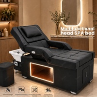 Promotion : Fauteuil de lavage de cheveux moderne et portable pour salon de coiffure, avec fonction massage thaïlandais, chaise de pédicure et lit de spa japonais pour soins capillaires