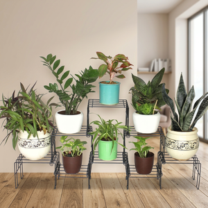Support à plantes moderne en métal avec finition thermolaquée pour plantes vertes d'intérieur, décoration intérieure, style minimaliste - Product Image 5