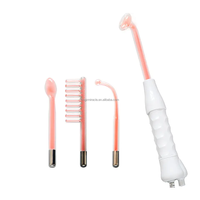 Appareil de soin du visage à haute fréquence Qzone, violet, portable, pour usage domestique, pour le rajeunissement de la peau, 7 en 1, pour la tête et les mains