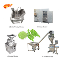 Industriële Theeverwerkingsmachine Fabriek Prijs Automatische Cassave Moringa Bladpoeder Slijpen Productielijn