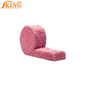 Rouleau <span class=keywords><strong>de</strong></span> <span class=keywords><strong>laine</strong></span> <span class=keywords><strong>de</strong></span> <span class=keywords><strong>verre</strong></span> rose ISOIKING en fibre <span class=keywords><strong>de</strong></span> bois pour l'isolation des toits et des greniers - Product Image 1