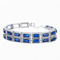 Bracelet jonc élégant en laiton pavé de zircone cubique rose taille baguette pour femme, accessoires de bijoux de soirée