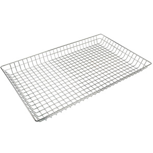 Grille de refroidissement en fil métallique pour boulangerie, 65,8 x 41,1 x 5 cm, rectangulaire, en métal, pour la présentation du pain, des pâtisseries et des beignets - Product Image 5