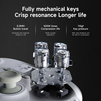 Manette de jeu sans fil 2,4 GHz GP100 avec boutons programmables, moteur de vibration personnalisable et capteur gyroscopique