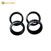 Mini-z MR04 1/28 Kit de mise à niveau de voiture jouet 4 pièces 20mm diamètre pneus en caoutchouc jantes en métal moyeux de roue métalliques en aluminium pour garçons filles
