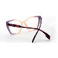 Marco óptico de acetato de laminación de diseño personalizado Marco de gafas de calidad de ojo de gato de lujo con calidad superior