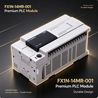 Contrôleur logique programmable (PLC) FX1N-14MR-001 avec sortie relais 14 points 220V AC et communication RS-422 pour le contrôle