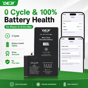 <span class=keywords><strong>Batteria</strong></span> Diagnostica ad Alta Capacità DEJI per <span class=keywords><strong>iPhone</strong></span> 12 Pro Max 13 14 15 16, Ricambio per Forniture all'Ingrosso - Product Image 1
