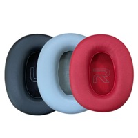 Almohadillas de repuesto para auriculares Edifier W820BT W828NB con aislamiento de ruido y graves mejorados, almohadillas de cuero proteico