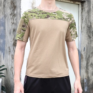 Camiseta Táctica de Combate de Manga Corta para Hombre Sinairsoft, Cómoda, Transpirable, de Algodón, Color Verde Salvia, para Campamento, Senderismo y Actividades al Aire Libre - Product Image 2