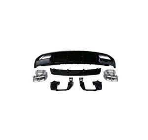 Pièces de voiture à hayon W176 pour Mercedes Benz classe A A45 W176 diffuseur arrière avec embouts d'échappement A180 A200 A220 <span class=keywords><strong>A250</strong></span> A260 <span class=keywords><strong>2018</strong></span> + - Product Image 1