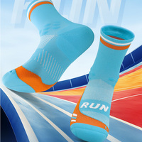 Chaussettes de sport tricotées à compression pour homme, longueur mi-mollet, en tissu éponge, avec design et combinaisons de couleurs populaires, personnalisables avec votre logo