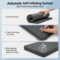 Matelas de camping auto-gonflant double de 5 cm, mousse de luxe pour le glamping, idéal pour les centres de villégiature et les Airbnb haut de gamme