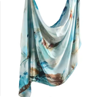 Foulard Hijab en Soie Imprimée Scintillante FRC – Couleurs Variées – Foulard Tendance pour Femmes Musulmanes – Vente Chaude