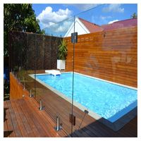 Balustrade en verre pour balcon 2026 avec fixation par goujon, en acier inoxydable thermolaqué