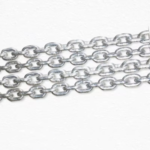6mm 8mm 10mm 12mm G80 Acabado de zinc Cadena soldada Eslinga de elevación Marina resistente Acero de aleación Precio al por mayor - Product Image 1