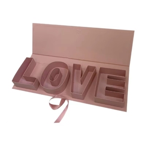 Boîte cadeau je t'aime avec boîte-cadeau rectangle de fleurs en argile pour ma petite amie le jour de la Saint-Valentin cadeau de fête des mères maman - Product Image 1