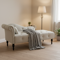 Fauteuil ergonomique en velours pour salon, pieds en bois massif, idéal pour hôtel, maison, bureau - Fauteuil d'appoint rembourré de qualité professionnelle, mobilier de maison