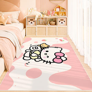 Alfombra de Terciopelo Cristalino Stella Lou, Rectangular, 2x6 Pies, Diseño de Dibujos Animados, para Dormitorio, Junto a la Cama, Sofá, Decoración del Hogar - Product Image 4