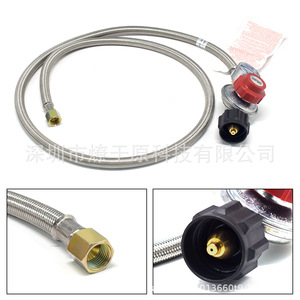 วาล์วลดแรงดัน 0-30PSI พร้อมสายโลหะสำหรับใช้งานกับแก๊ส - Product Image 3
