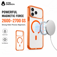 Coque de téléphone magnétique anti-jaunissement ATB Wholesale pour iPhone 17 18 Pro Max avec recharge sans fil