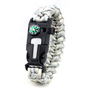 定制标志战术应急绳可调救生绳手链户外生存战术装备