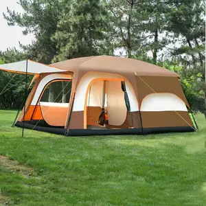 Grande tenda da esterno due camere e una sala 12 persone tende da campeggio impermeabili per famiglie in vendita