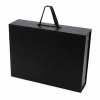Boîte cadeau de luxe avec logo personnalisé, fermeture magnétique étanche, avec poignée, design pliable écologique, boîte d'emballage pour vêtements et chapeaux