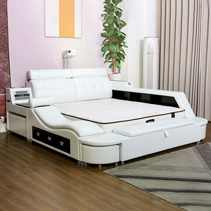 Exclusivo apartamento de Villa Hotel con dormitorio de cama <span class=keywords><strong>Queen</strong></span> ajustable multifunción con almacenamiento de proyección inteligente cama doble - Product Image 2