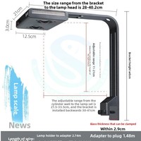 NUEVA Lámpara LED para Acuarios NooPsyche K7 Pro V4 de Alto Rendimiento con Control por WiFi a través de Aplicación, Espectro Completo para el Crecimiento de Corales, 100W