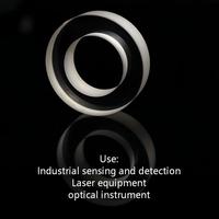 Fenêtres optiques en verre optique CAF2 OEM personnalisées, percées, avec revêtement antireflet pour équipement de traitement laser CO2