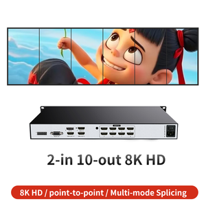 Âm thanh chuyên nghiệp Bộ vi xử lý video 4K60hz UHD 2x10 <span class=keywords><strong>DVI</strong></span> TV Video tường điều khiển đa-video Màn Hình Hot Bán - Product Image 5