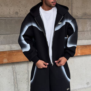 Produttori di Abbigliamento <span class=keywords><strong>Tuta</strong></span> Personalizzata da <span class=keywords><strong>Uomo</strong></span> in Cotone Poliestere e Neoprene con Lavaggio Acido Composta da Felpa con Zip e <span class=keywords><strong>Pantaloni</strong></span> - Product Image 3