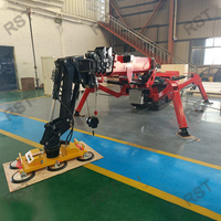 Grue araignée RST L-423 avec nacelle télécommandée 3 tonnes 5 tonnes, ventouse à verre et flèche de déplacement