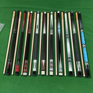 Venta caliente <span class=keywords><strong>de</strong></span> fábrica Pool Cue Stick Económico 1/2 Tipo Taco <span class=keywords><strong>De</strong></span> <span class=keywords><strong>Billar</strong></span> 58 pulgadas 13mm Tamaño <span class=keywords><strong>de</strong></span> la punta China Maple Wood Cue China Fabricación - Product Image 1