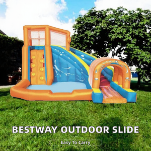 Bestway 53303 Parque Acuático Inflable Portátil de Tela para Exteriores, Túnel Huracán, Mega Parque Acuático, Castillo Hinchable con Tobogán - Product Image 2