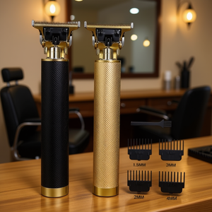 Tondeuses à cheveux sans fil professionnelles 15W, corps métallique, 7000-9000 tr/min, batterie Li-Ion, usage professionnel, faciles à utiliser - Product Image 2