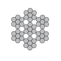 Câble en acier galvanisé DIN3055 6mm 8mm 10mm 12mm 14mm 16mm