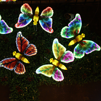 Éclairage décoratif en PVC pour décoration de paysage, de mariage et d'Halloween, LED 3D à fixation murale IP65 pour l'extérieur