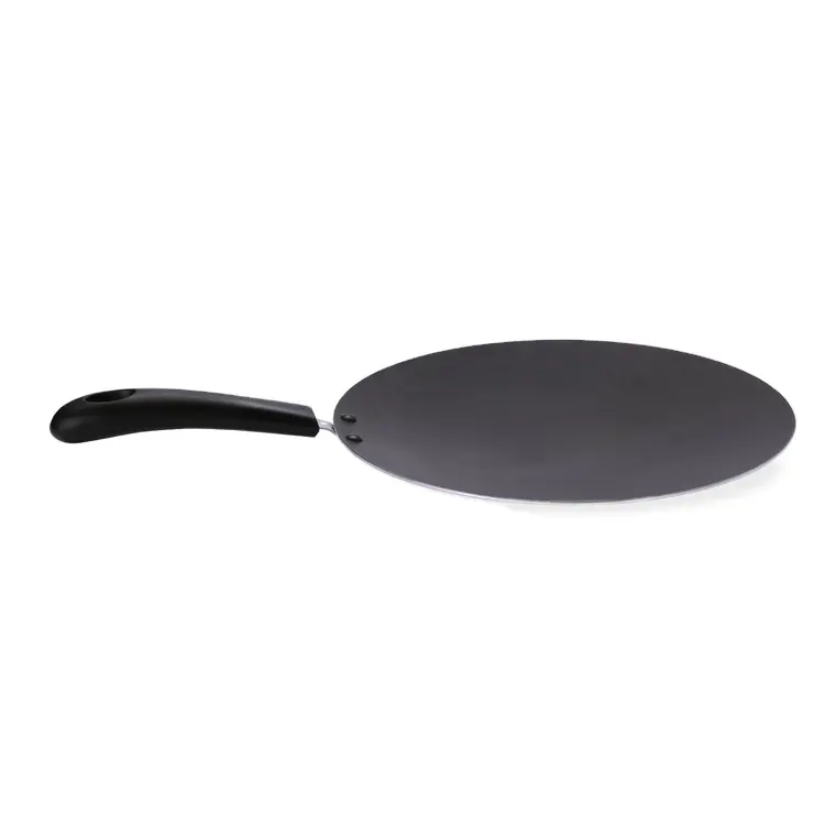 Black Color G&D Nonstick Hard-Anodized Dosa Pan Cookware Pan Dosa Tawa Indian Style Round Griddle Non-Stick Flat Thickness 4 mm Size 11 Inches