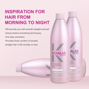 Set Professionale di <span class=keywords><strong>Shampoo</strong></span> e Balsamo con Bio Cheratina e Collagene 1000ml*3 per Lisciare e Riparare i Capelli in Salone - Product Image 2